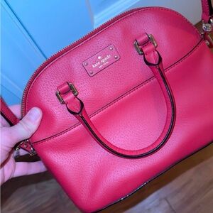 Kate Spade Red Leather Crossbody Bag